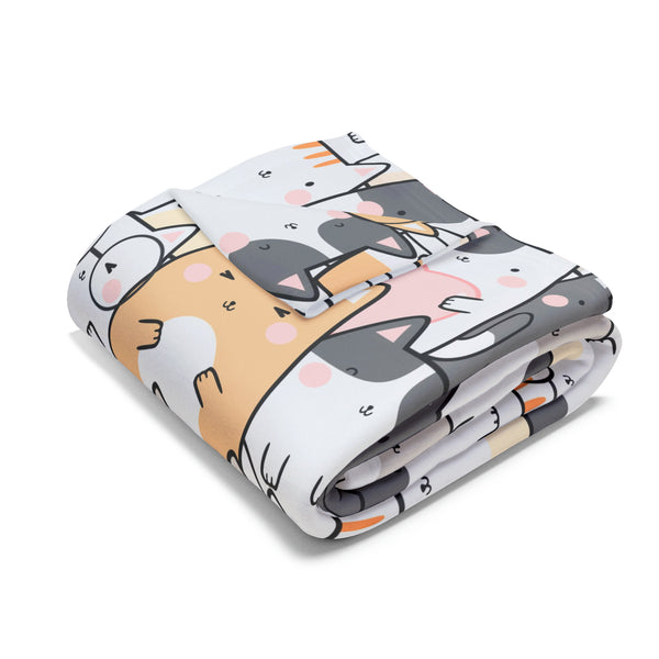 Cat Group Arctic Fleece Throw Blanket