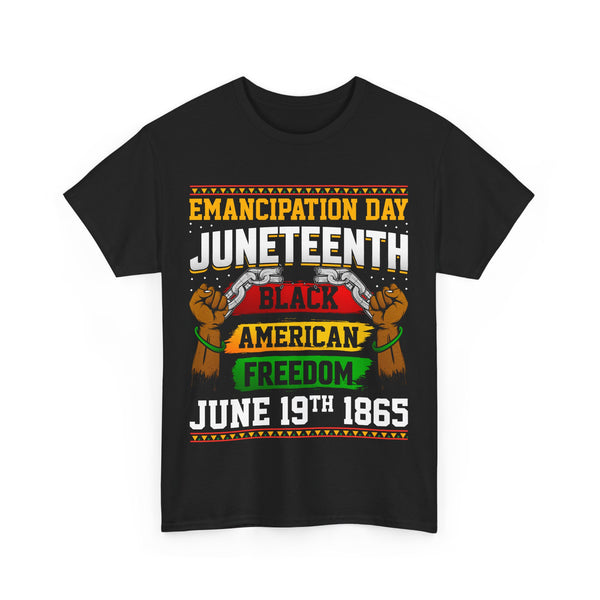 Emancipation Juneteenth Plus Size Woman Heavy Cotton Tee