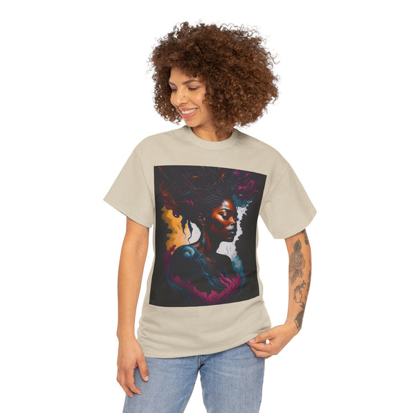 "Black Women" Woman Crewneck T-Shirt: Focus on the Good - Unisex Heavy Cotton Tee