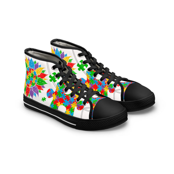 Autism Awareness Women's High Top Sneakers