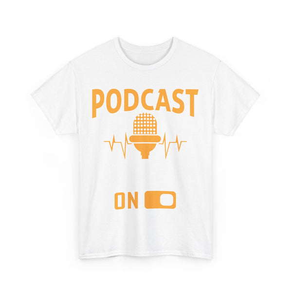 Podcast Mode On Plus Size Woman Heavy Cotton Tee