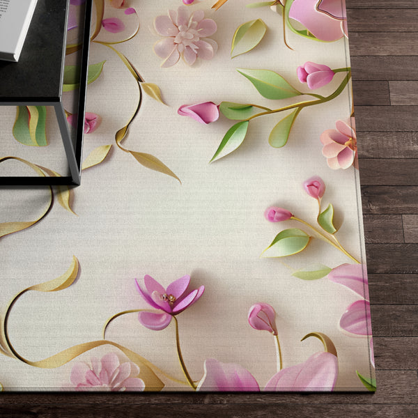 3D Flowers Dornier Rug