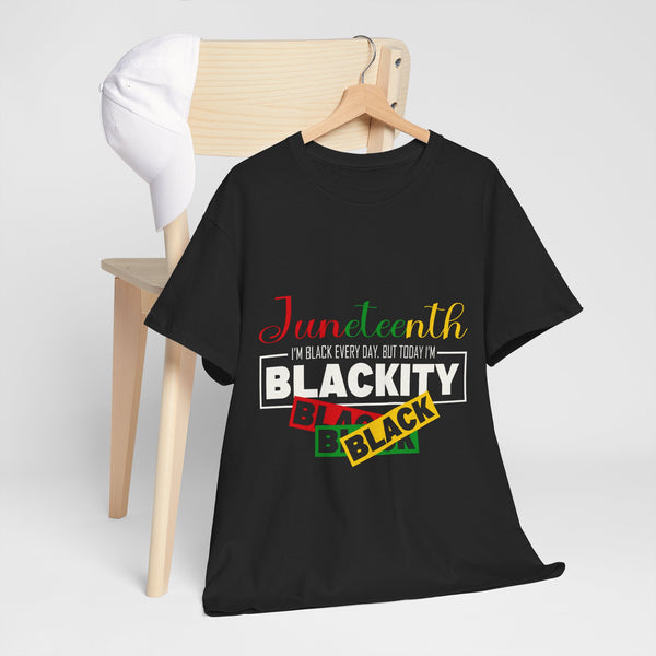 Juneteenth Blackity Plus Size Woman Heavy Cotton Tee