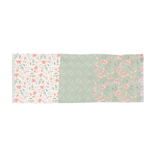 Spring Floral Woman Light Scarf