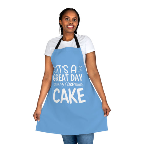 "It's a Great Day to Make Cake" Apron, 5-Color Straps