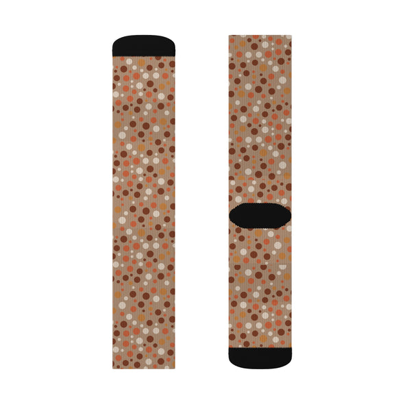 Warm Polka Dots Sublimation Woman Socks