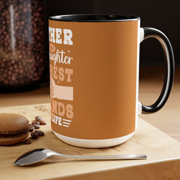 Mother & Daughter Two-Tone Coffee Mugs Cup, 15oz