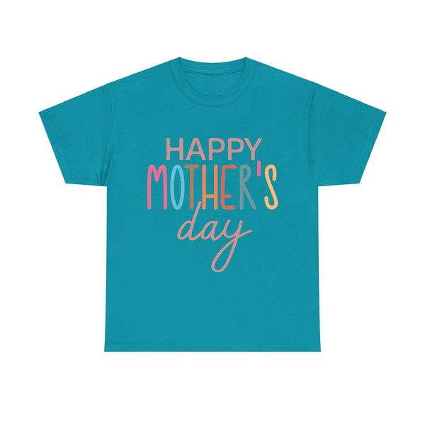 "Happy Mother's Day" Plus Size Women Heavy Cotton Tee T-Shirt