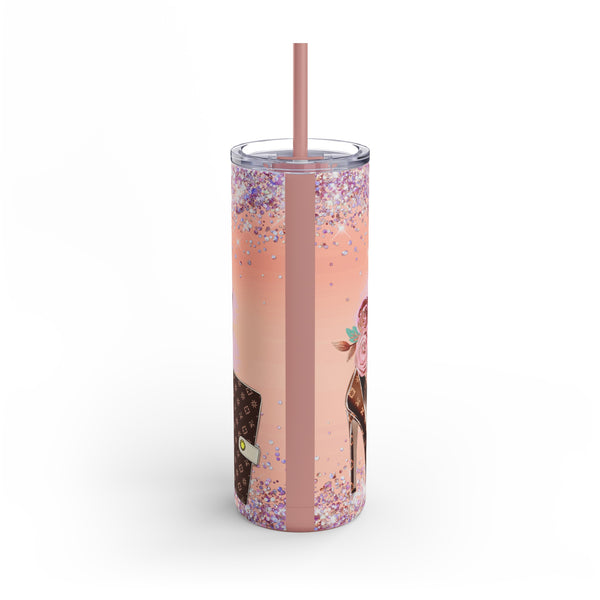 "Boss Babe Fashion"  Skinny Matte Tumbler, 20oz