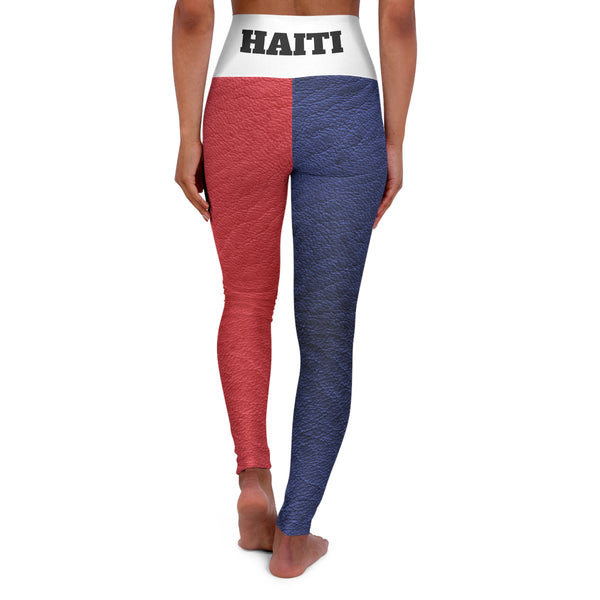 Haiti Faux Leather High Waisted Yoga Leggings