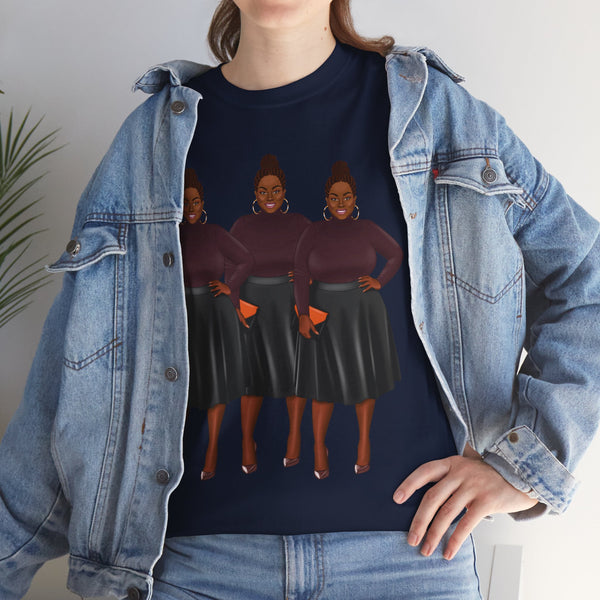 She is a Lady Plus Size Women Heavy Cotton Tee