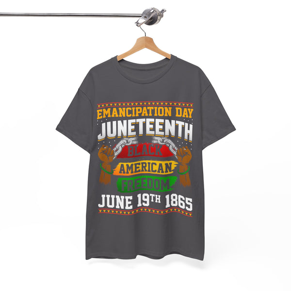 Emancipation Juneteenth Plus Size Woman Heavy Cotton Tee