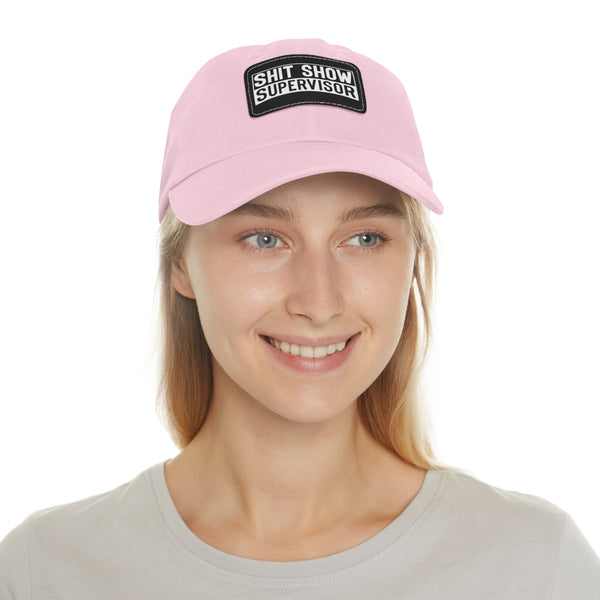 Sh*t Show Supervisor Ladies Hat with Leather Patch