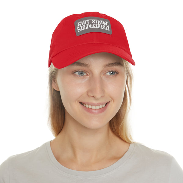 Sh*t Show Supervisor Ladies Hat with Leather Patch