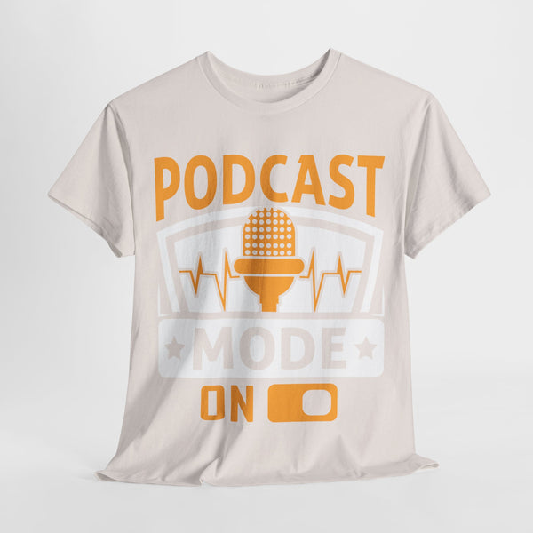 Podcast Mode On Plus Size Woman Heavy Cotton Tee