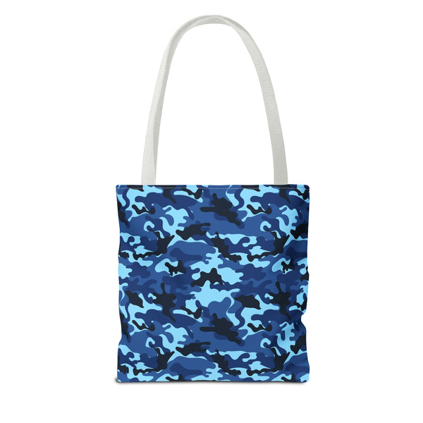 Blue Camo Reusable Tote Bag