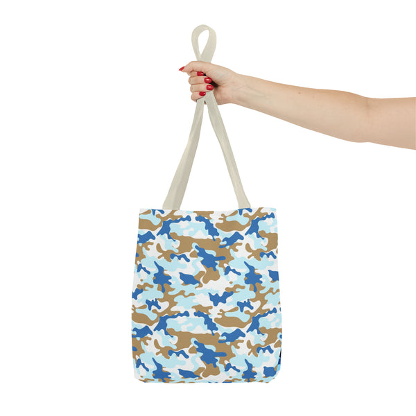 Blue Camo Reusable Tote Bag