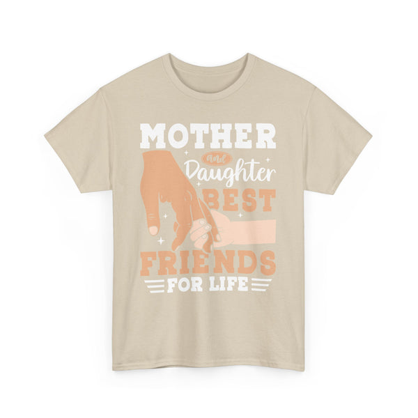 "Mom & Daughter Best Friends" Plus Size Women Heavy Cotton Tee T-Shirt