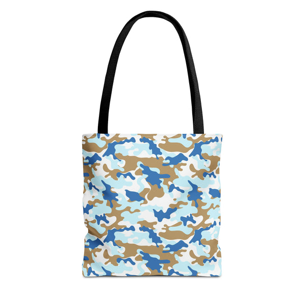 Blue Camo Reusable Tote Bag