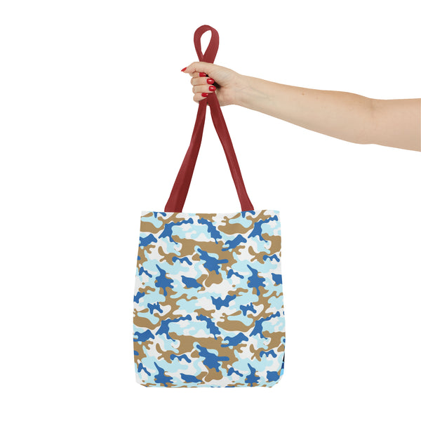 Blue Camo Reusable Tote Bag