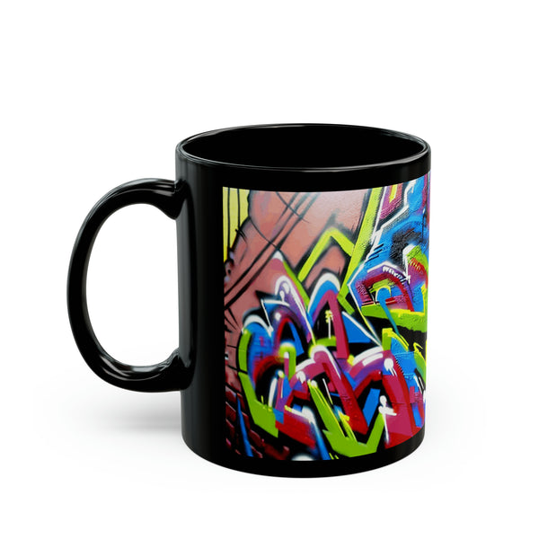 Brooklyn Graffiti Black Mug (11oz)