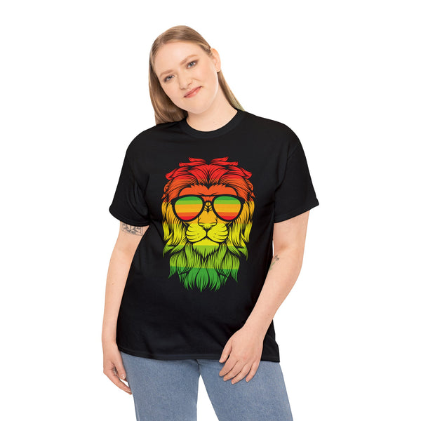 Rasta Lion Unisex Heavy Cotton Tee