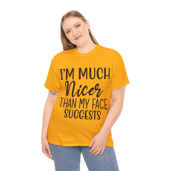 "Funny Saying" Plus Size Women Heavy Cotton Tee T-Shirt