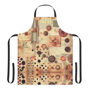 Vintage Polka Dots Apron, 5-Color Straps
