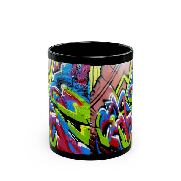 Brooklyn Graffiti Black Mug (11oz)