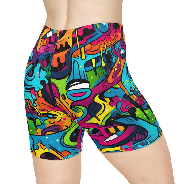 Graffiti Women's Biker Shorts