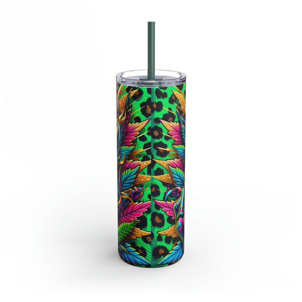 Skull Weed Maars Maker Skinny Matte Tumbler, 20oz