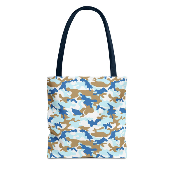 Blue Camo Reusable Tote Bag