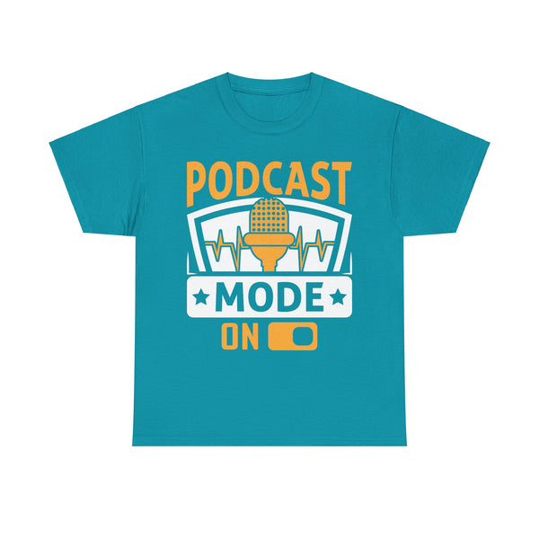 Podcast Mode On Plus Size Woman Heavy Cotton Tee