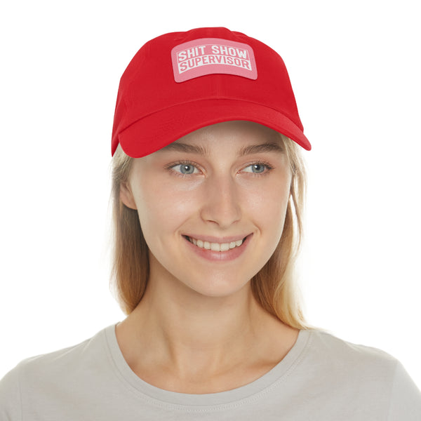 Sh*t Show Supervisor Ladies Hat with Leather Patch