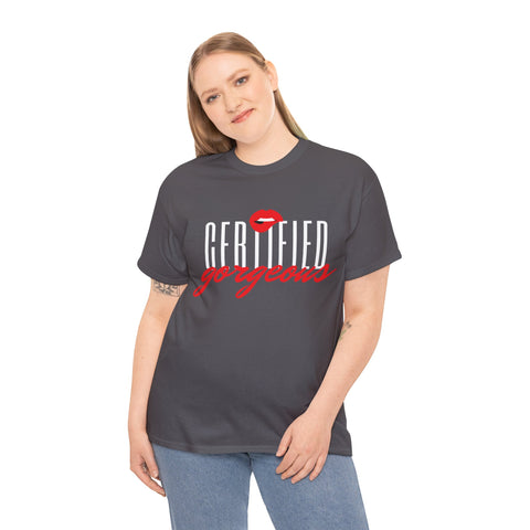 Certified Gorgeous Plus Size Women Heavy Cotton Tee