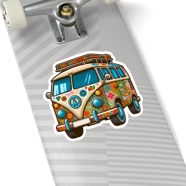 Hippie Van Kiss-Cut Stickers