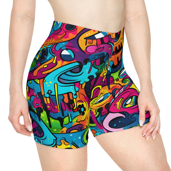 Graffiti Women's Biker Shorts