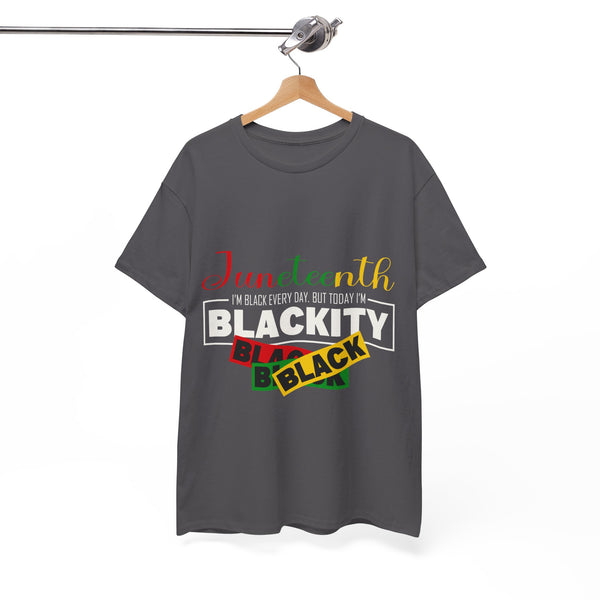 Juneteenth Blackity Plus Size Woman Heavy Cotton Tee