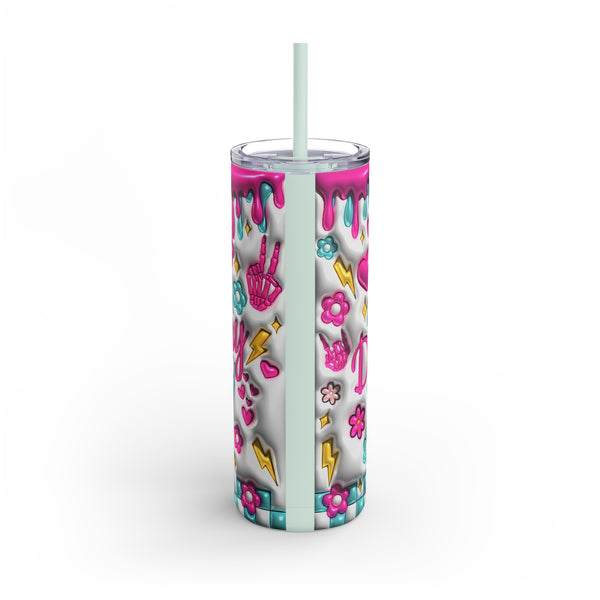 "Dumbfuckery"  Skinny Matte Tumbler, 20oz