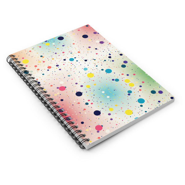 Rainbow Dots Spiral Notebook - Ruled Line