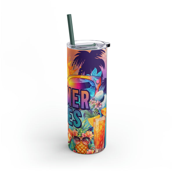 Summer Vibes Maars Maker Skinny Matte Tumbler, 20oz