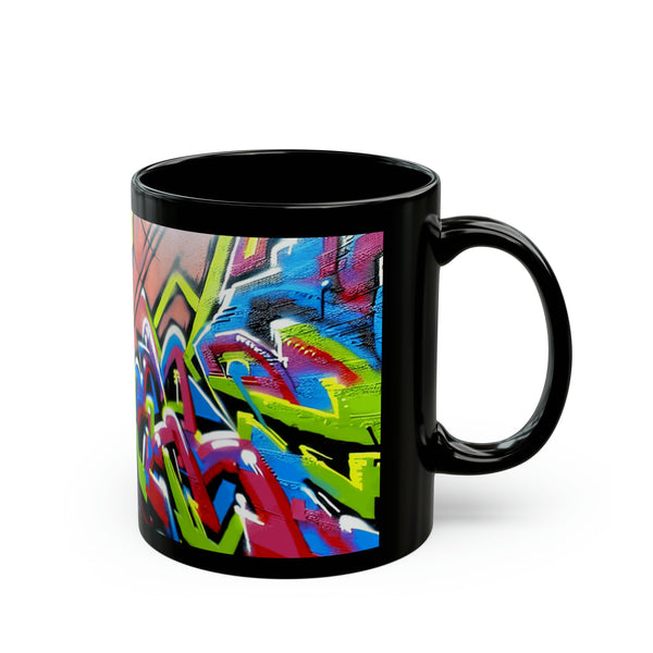 Brooklyn Graffiti Black Mug (11oz)