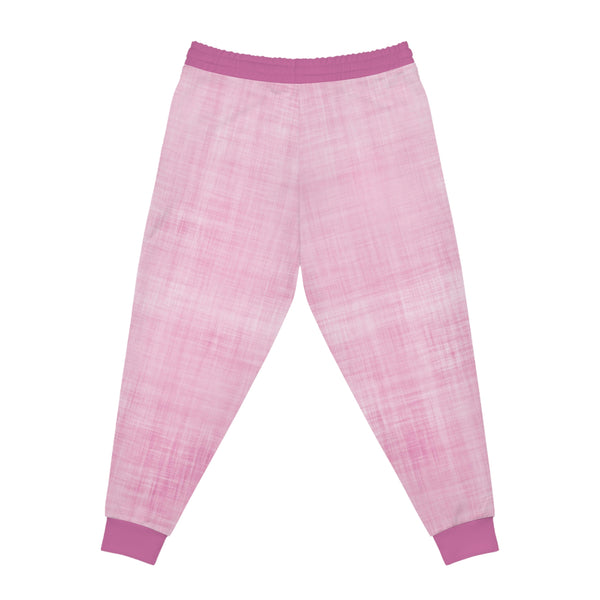 Pink Denim Athletic Woman Joggers