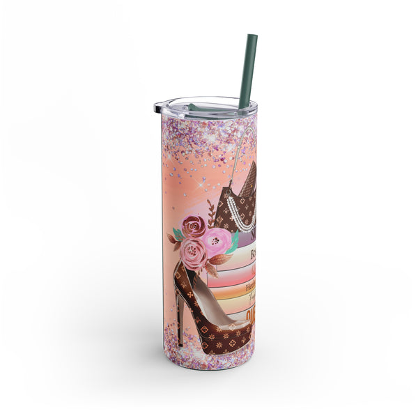 "Boss Babe Fashion"  Skinny Matte Tumbler, 20oz