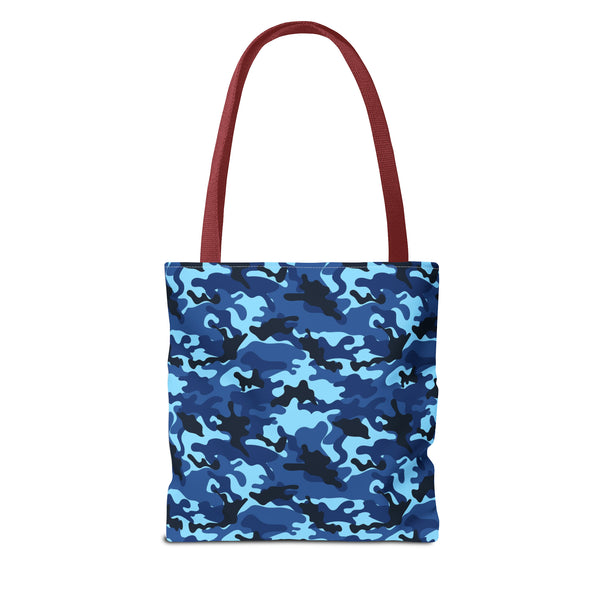 Blue Camo Reusable Tote Bag