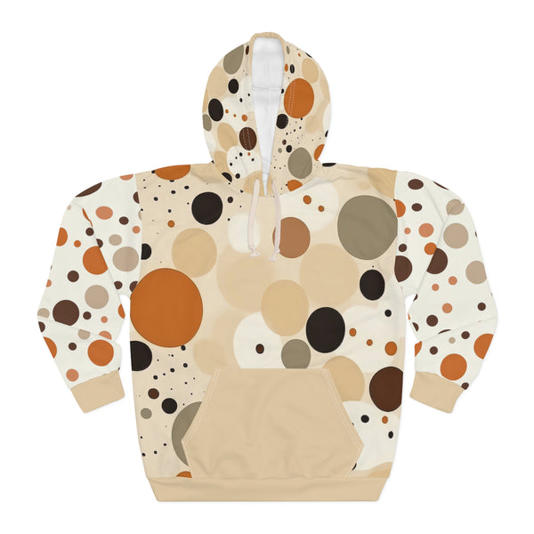 Cream Polka Dots Brand Woman's Pullover Hoodie