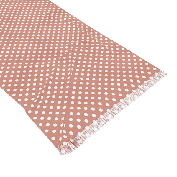 Pink Polka Dot Light Scarf