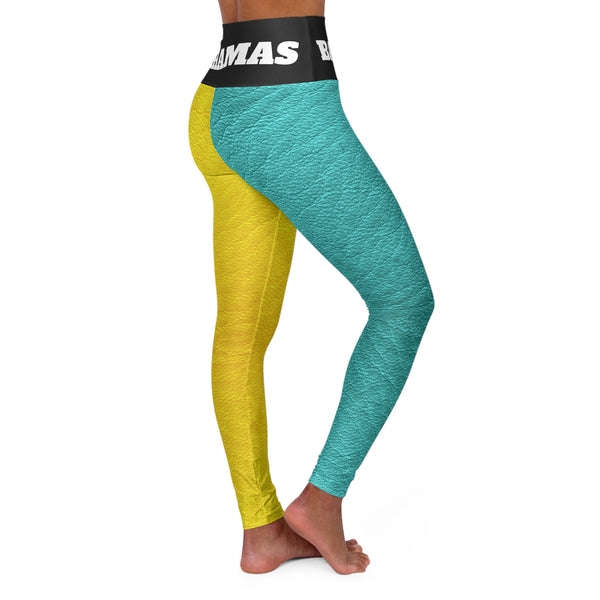 Bahamas Faux Leather High Waisted Yoga Leggings