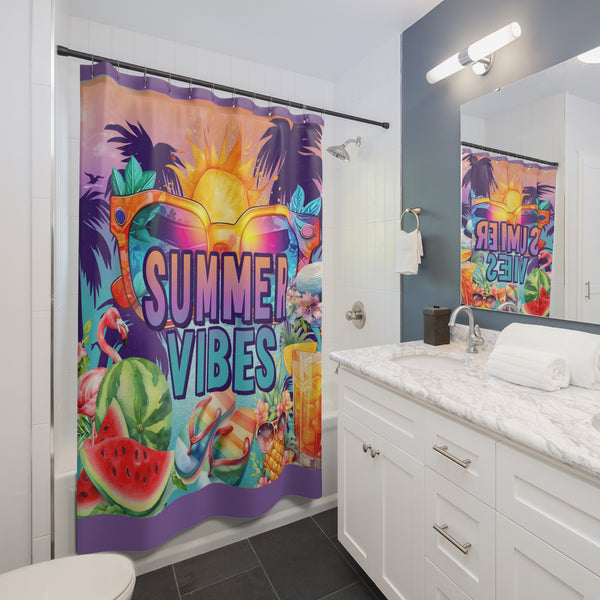 Summer Vibes Shower Curtains