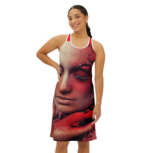 Red Flame Art Women's Racerback Dress